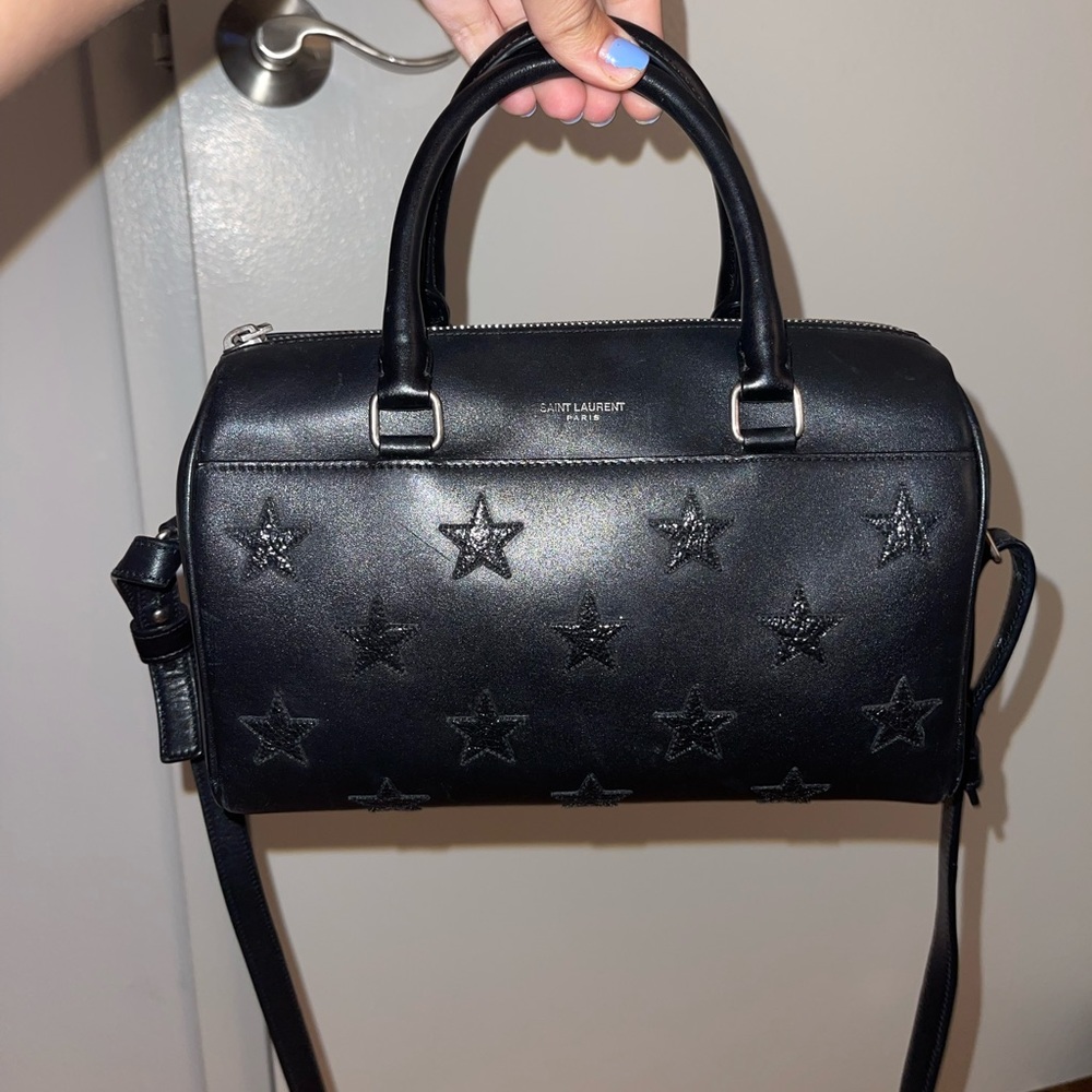 Saint Laurent classic mini, star patchwork bag